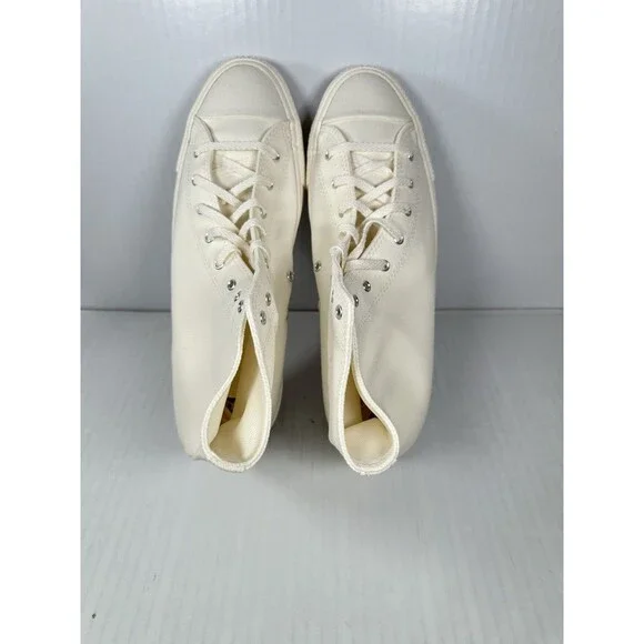 Size 9 Converse Chuck Taylor Hi Egret White Shoe Sneaker A10964C Mens NEW